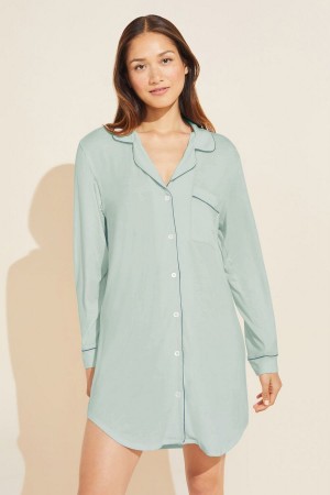 Eberjey Gisele TENCEL Modal Sleepshirt Women Pajamas Green | JGW3751OV