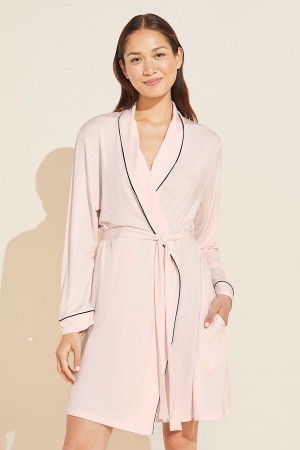 Eberjey Gisele TENCEL™ Modal Women Robe Pink Black | BFD3235ES