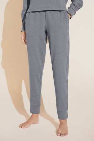 Eberjey Luxe Sweats Jogger Women Sweatpants Dark Grey | LXR3232PZ