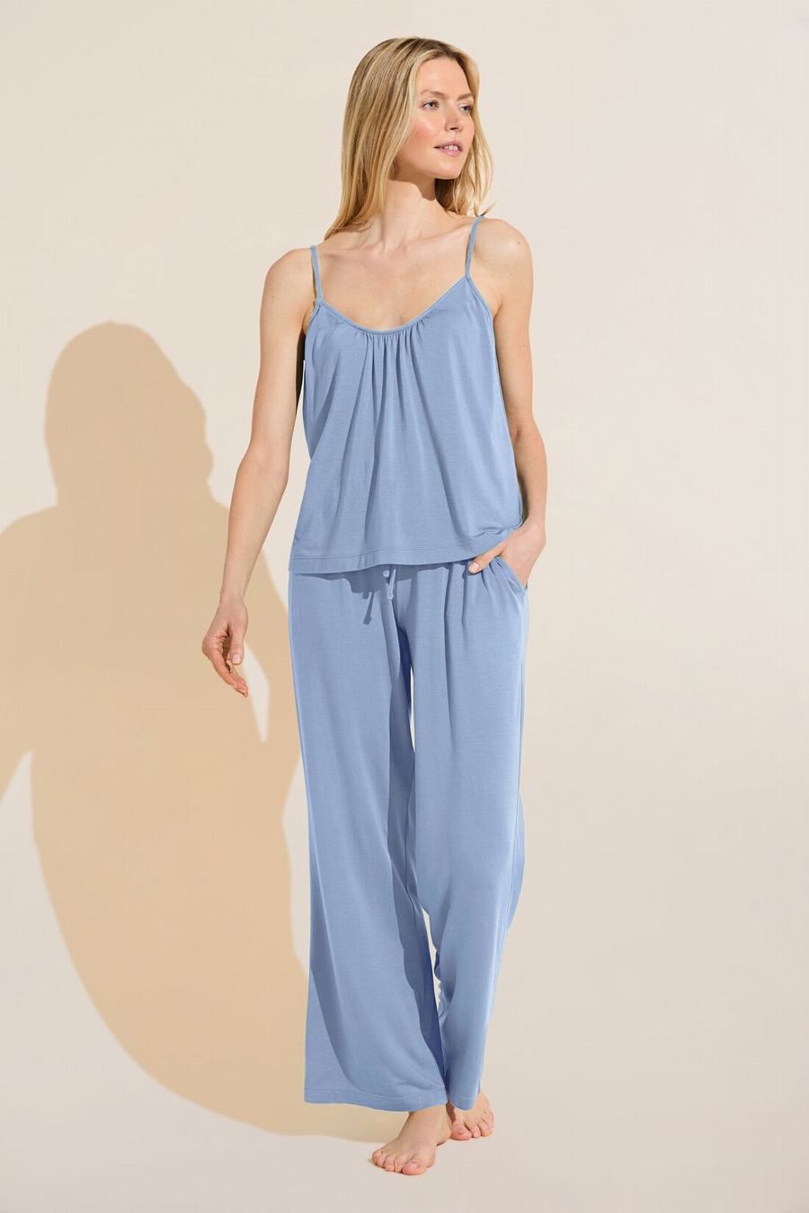 Eberjey Gisele TENCEL™ Modal Cami & Pant PJ Set Women Pajamas Blue | NKB1735JY