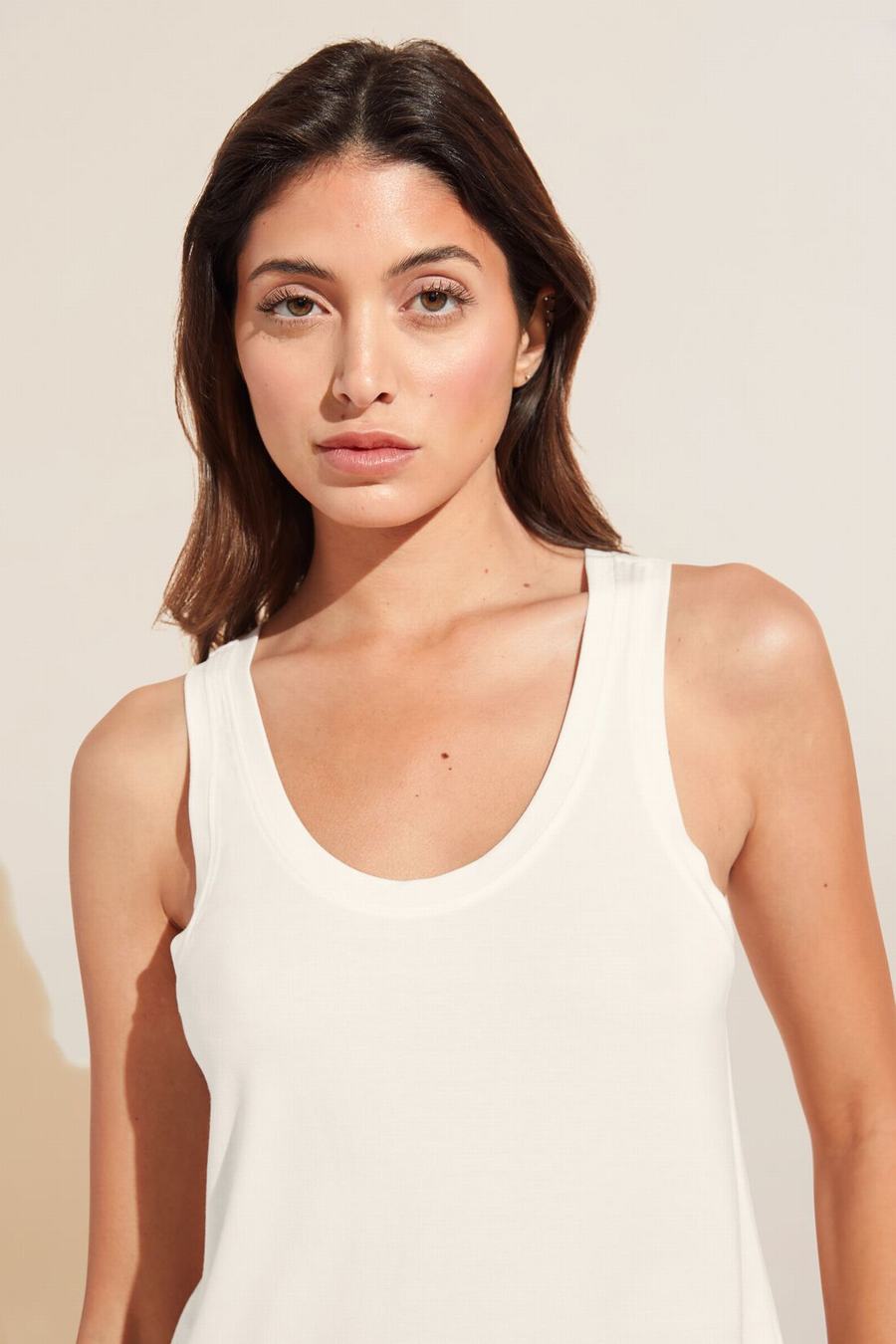 Eberjey Gisele TENCEL™ Modal Everyday Women Tank Top White | QNT2222IZ