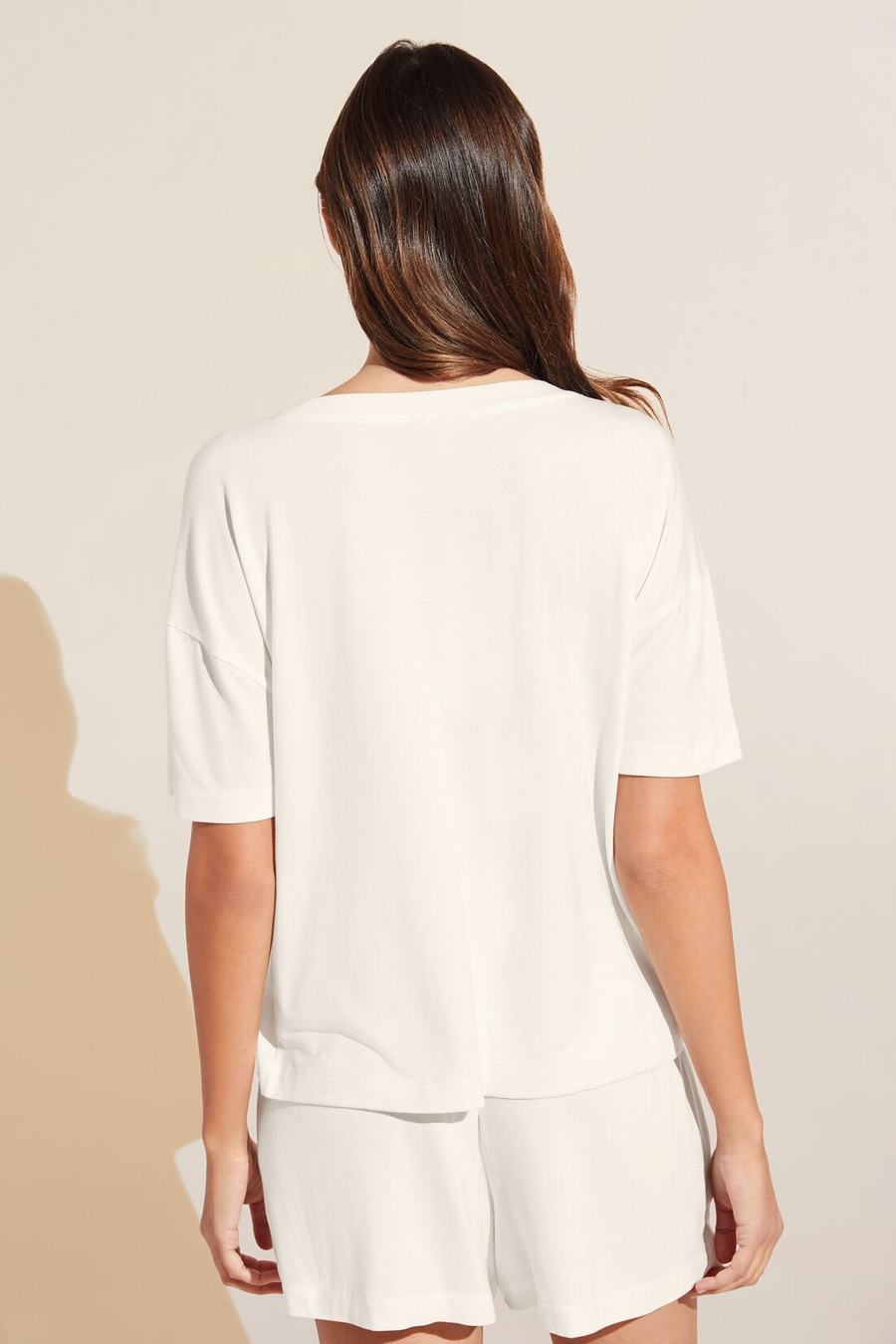 Eberjey Gisele TENCEL™ Modal Everyday Women T-Shirt White | ABW7085EO