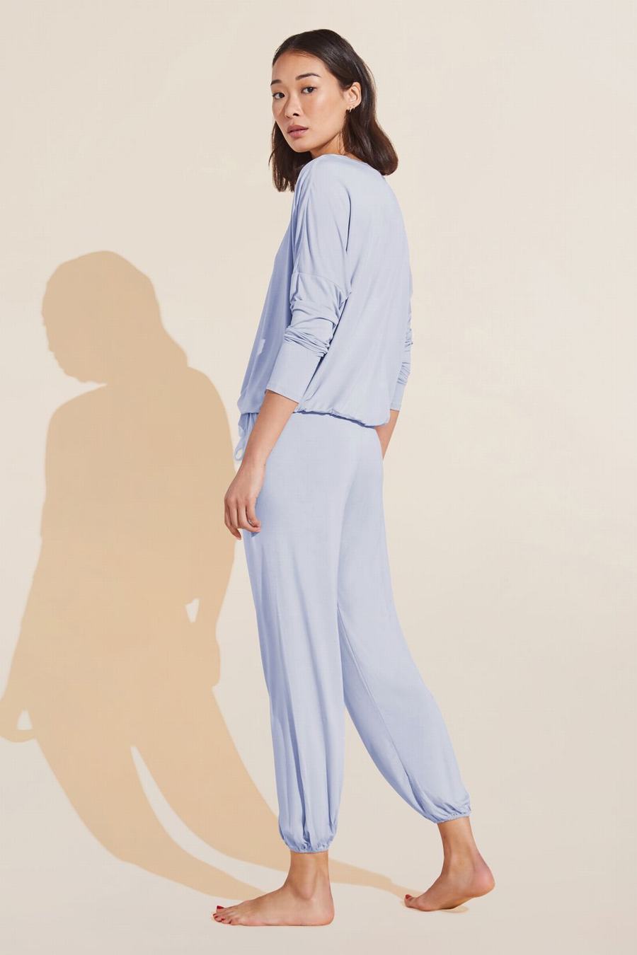 Eberjey Gisele TENCEL™ Modal Slouchy PJ Set Women Pajamas Blue | RRN6996CO