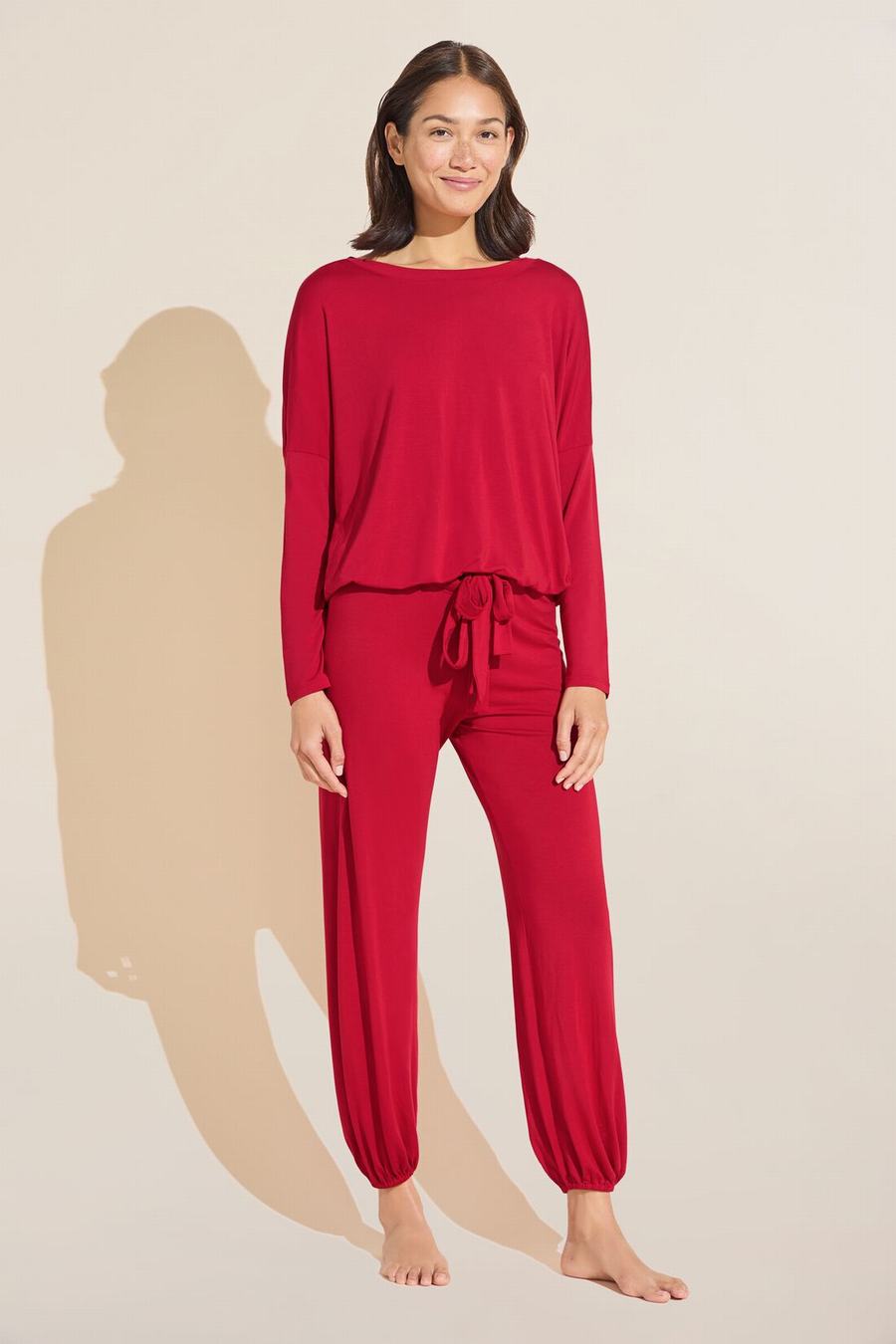 Eberjey Gisele TENCEL™ Modal Slouchy Set Women Pajamas Red | VRK909BV