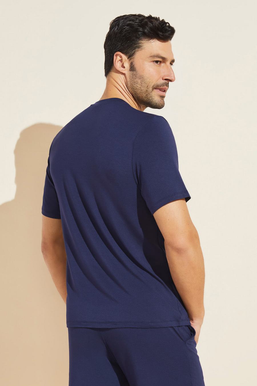 Eberjey Henry TENCEL™ Modal Short Sleeve Tee Men T-Shirt Navy | DMO9224VP