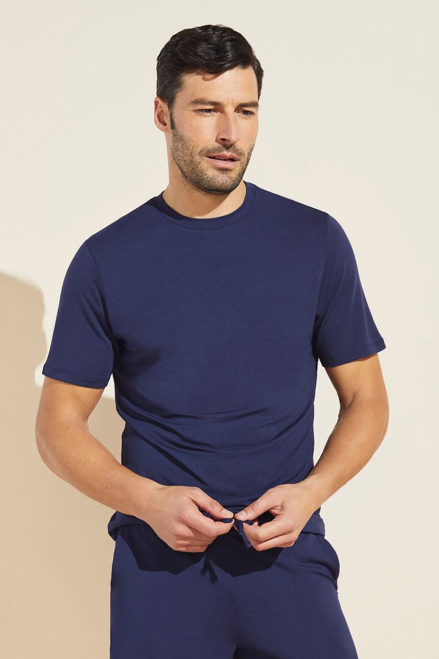 Eberjey Henry TENCEL™ Modal Short Sleeve Tee Men T-Shirt Navy | DMO9224VP