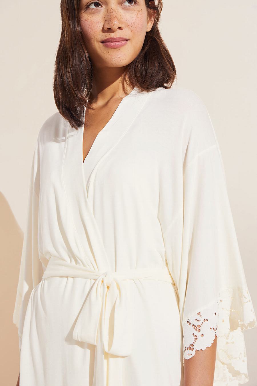 Eberjey Naya TENCEL™ Modal Women Robe White | FYS3952PU